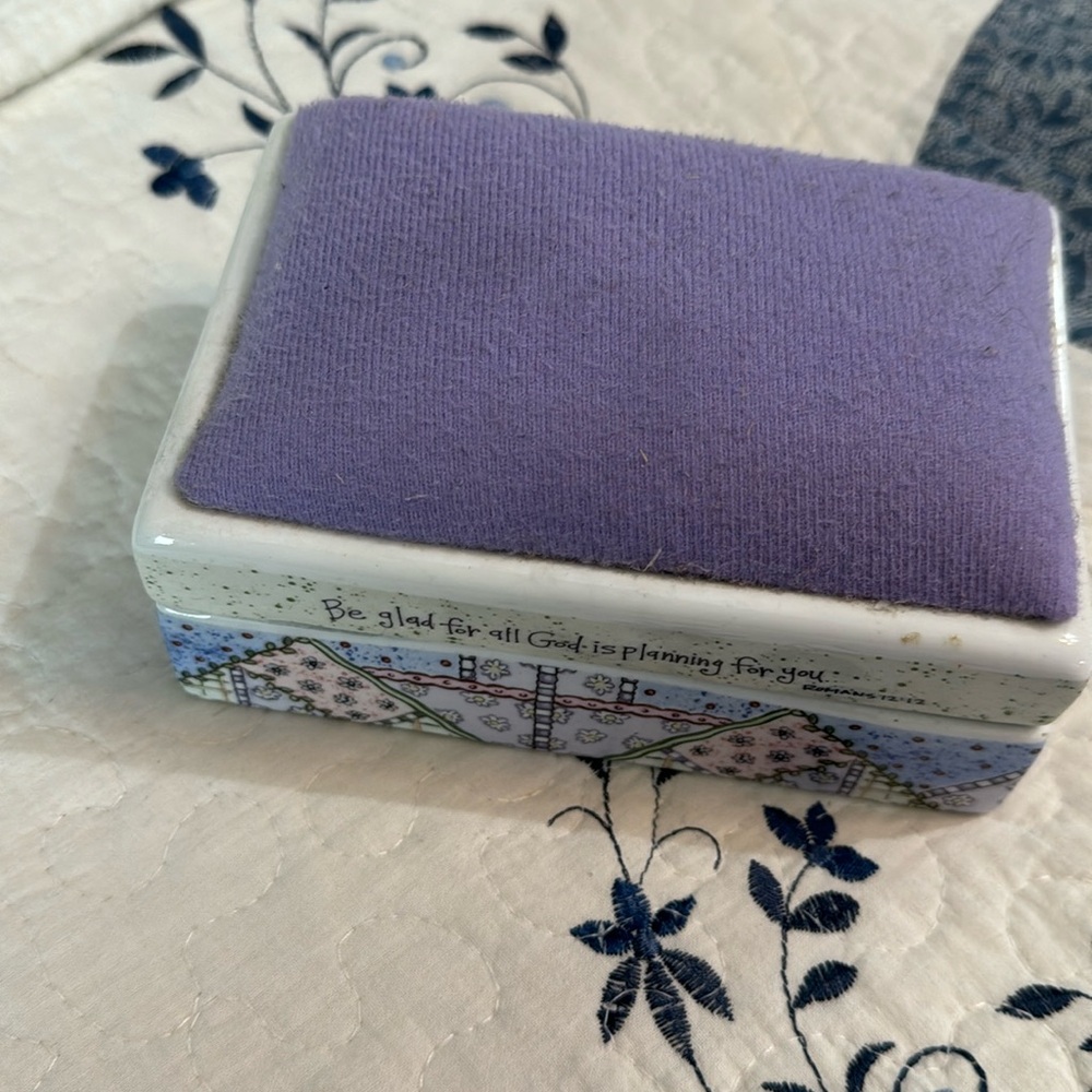 Sewing ceramic box by Dicksons